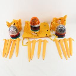 3 USGI Ground Obstruction "Sandbag" Lights