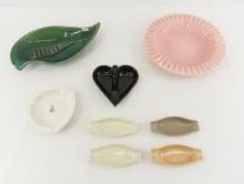 8 Red Wing Art Pottery & Dinnerware Ashtrays