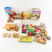 Vintage Wood Blocks & Wood Toys