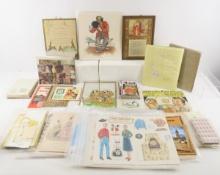 Ephemera, paper Dolls, Postcards & More