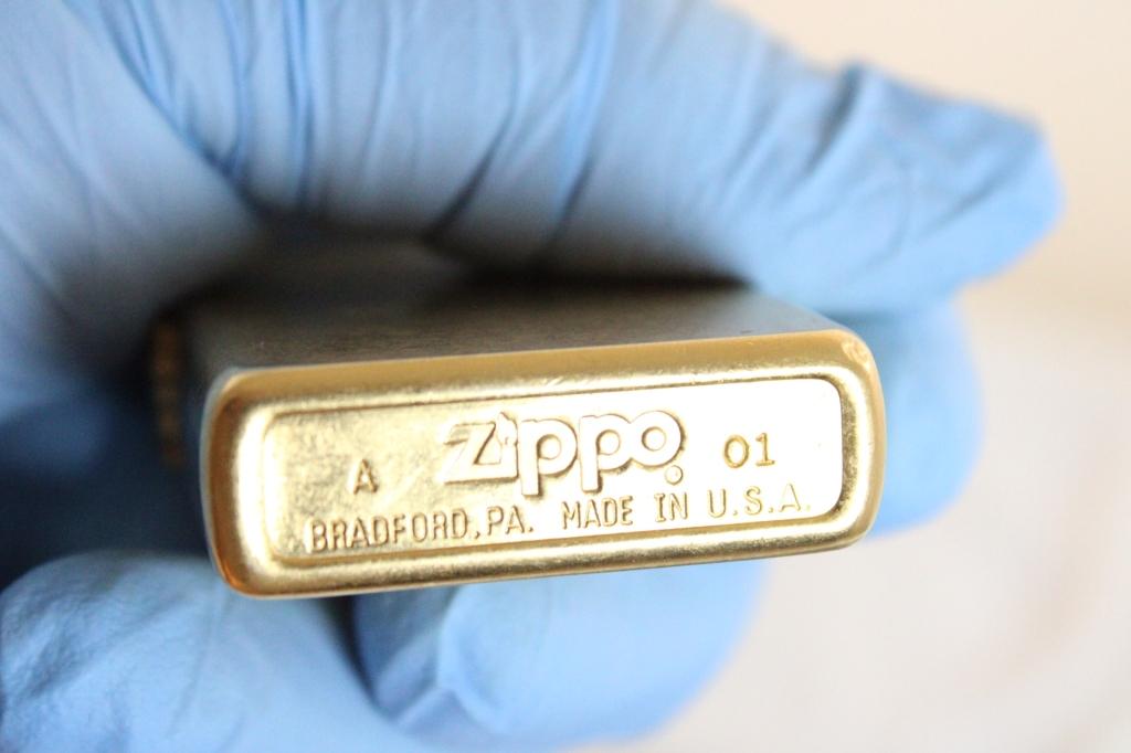 2 Zippo Lighters in Boxes Brass A 01 & Other