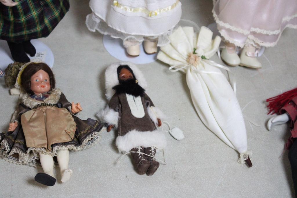 5 Porcelain, Celluloid, China, Dolls