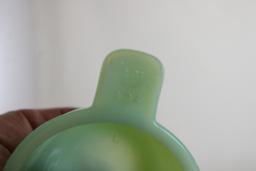 3 Jadeite Jeanette Glass Measuring Cups GLOW