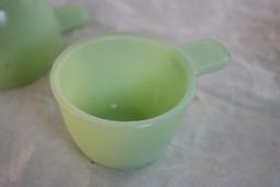 3 Jadeite Jeanette Glass Measuring Cups GLOW