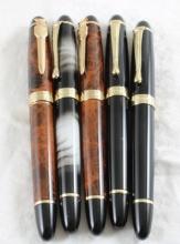 5 Jinhao Fountain Pens 18kt G.P. Nibs