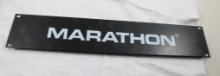 Marathon Gas Pump Metal Sign 19" Long