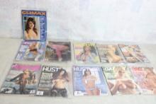 11 Adult Magazines -Hustler, Climax, Penthouse