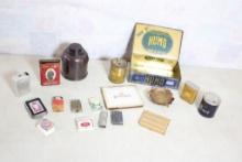 Vintage Tobacco Collectibles-Tins, Lighters & More
