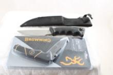 Browning Folding Knife NIP, Fixed Blade 11" Knife