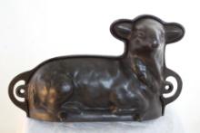 Antique Cast Iron Lamb Cake Mold