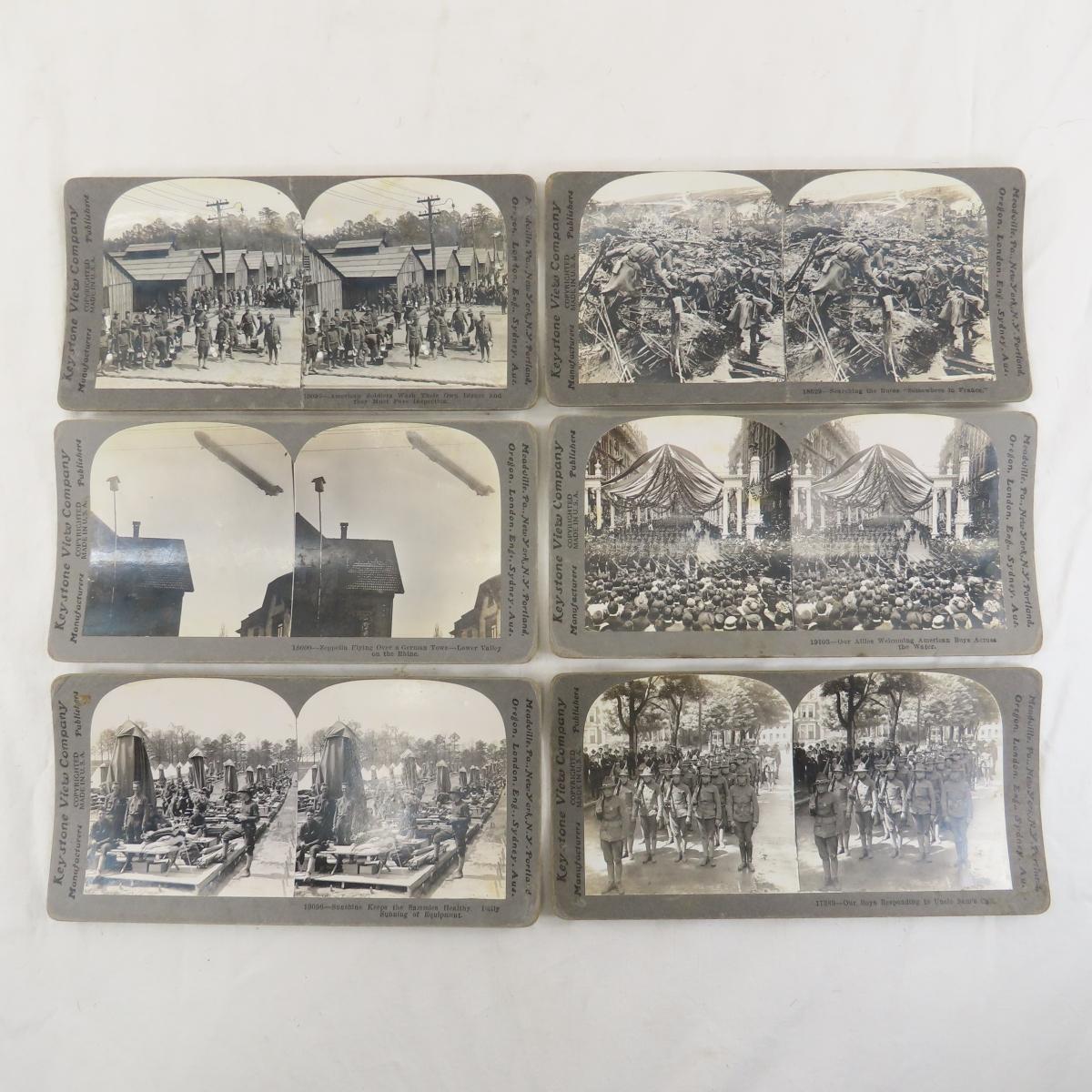 83 Keystone View Military Stereoscope Cards