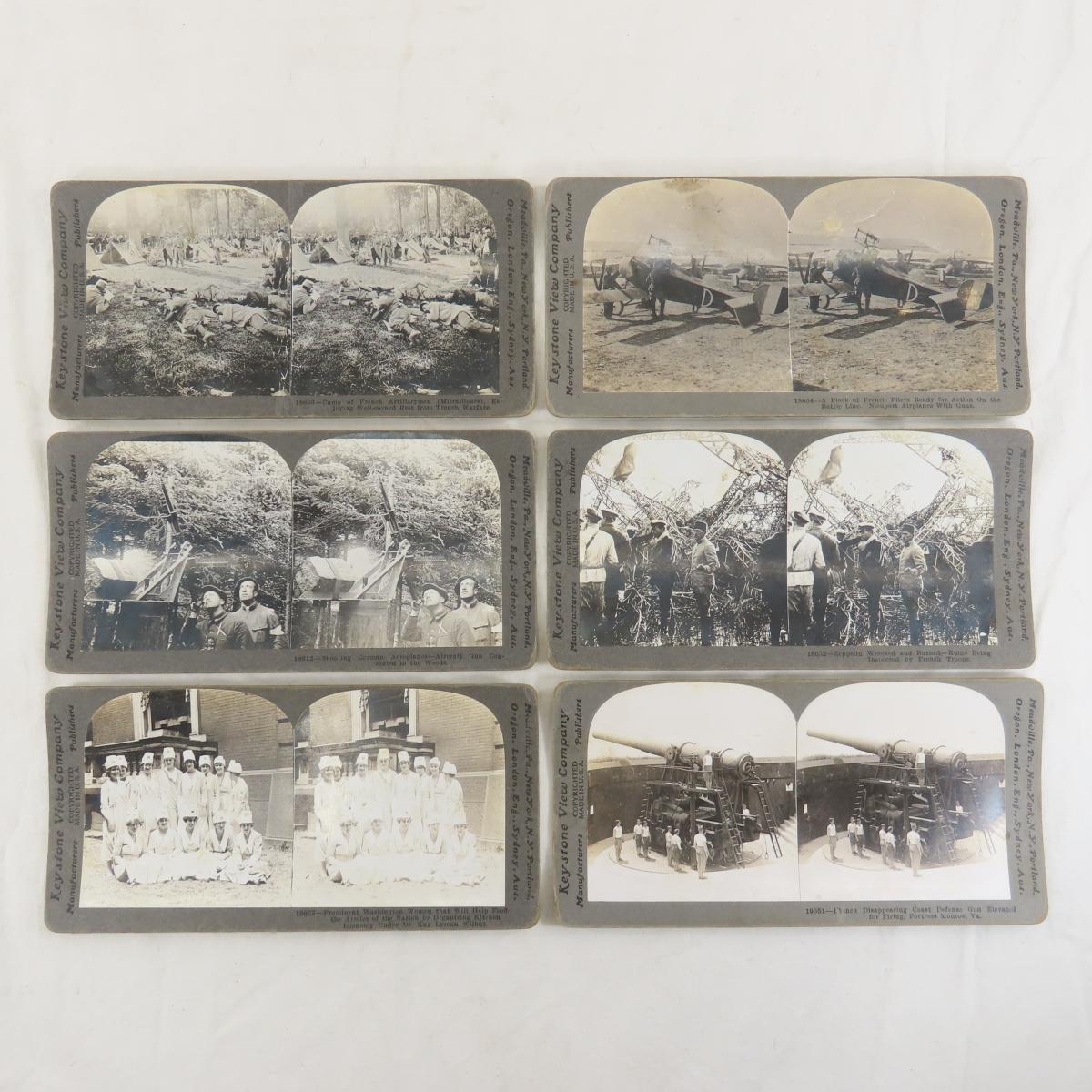 83 Keystone View Military Stereoscope Cards