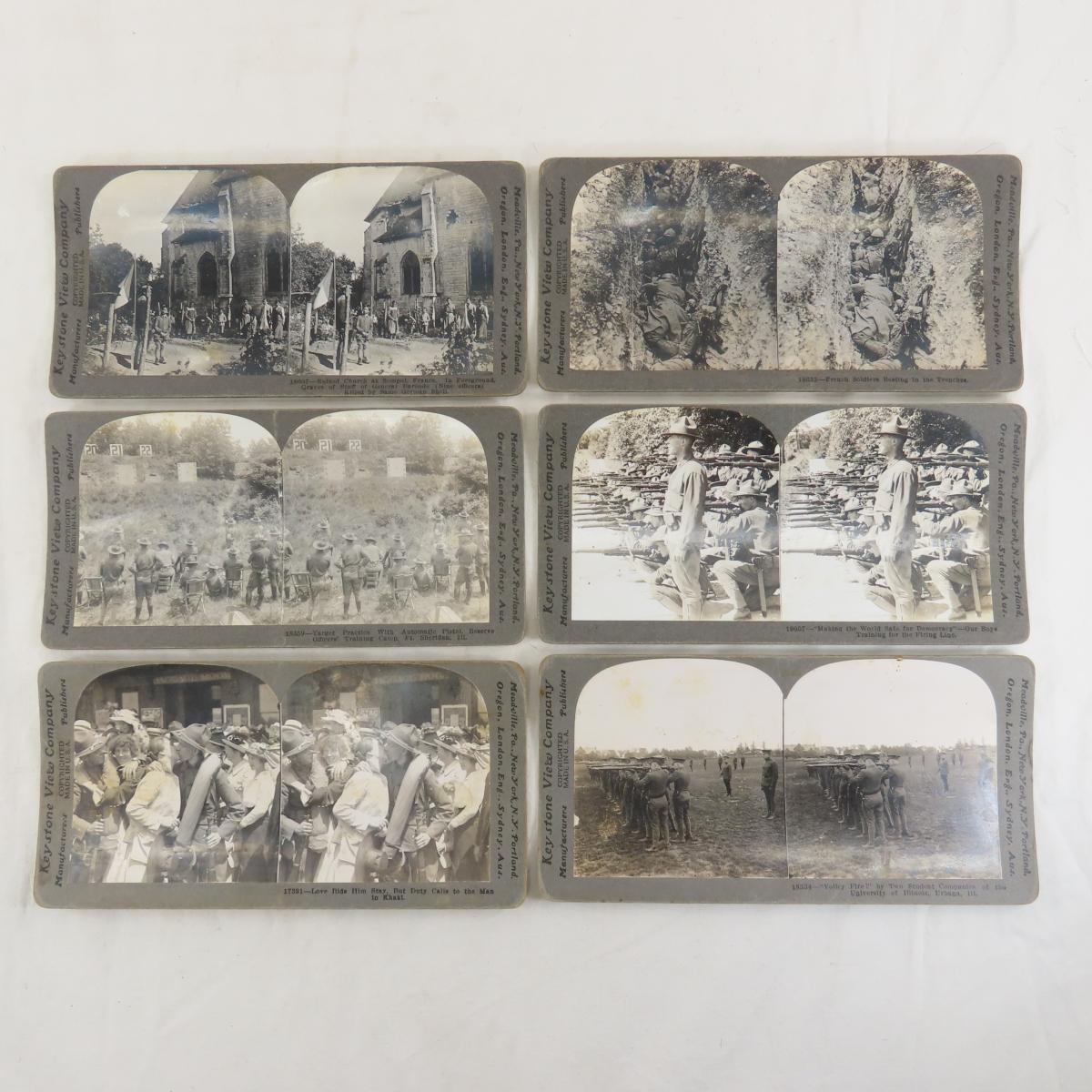 83 Keystone View Military Stereoscope Cards