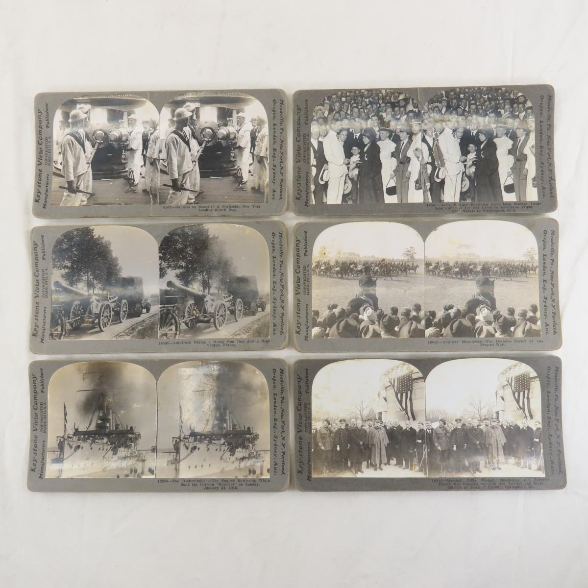 83 Keystone View Military Stereoscope Cards