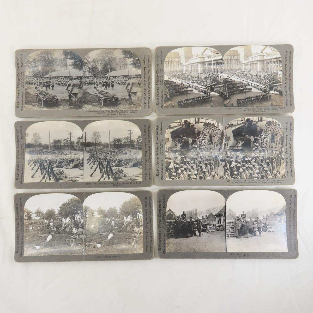 83 Keystone View Military Stereoscope Cards