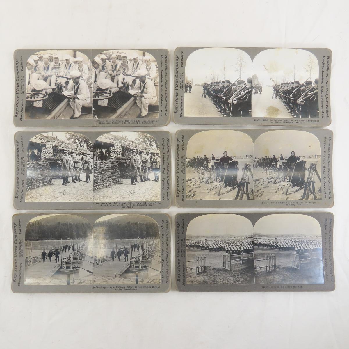83 Keystone View Military Stereoscope Cards