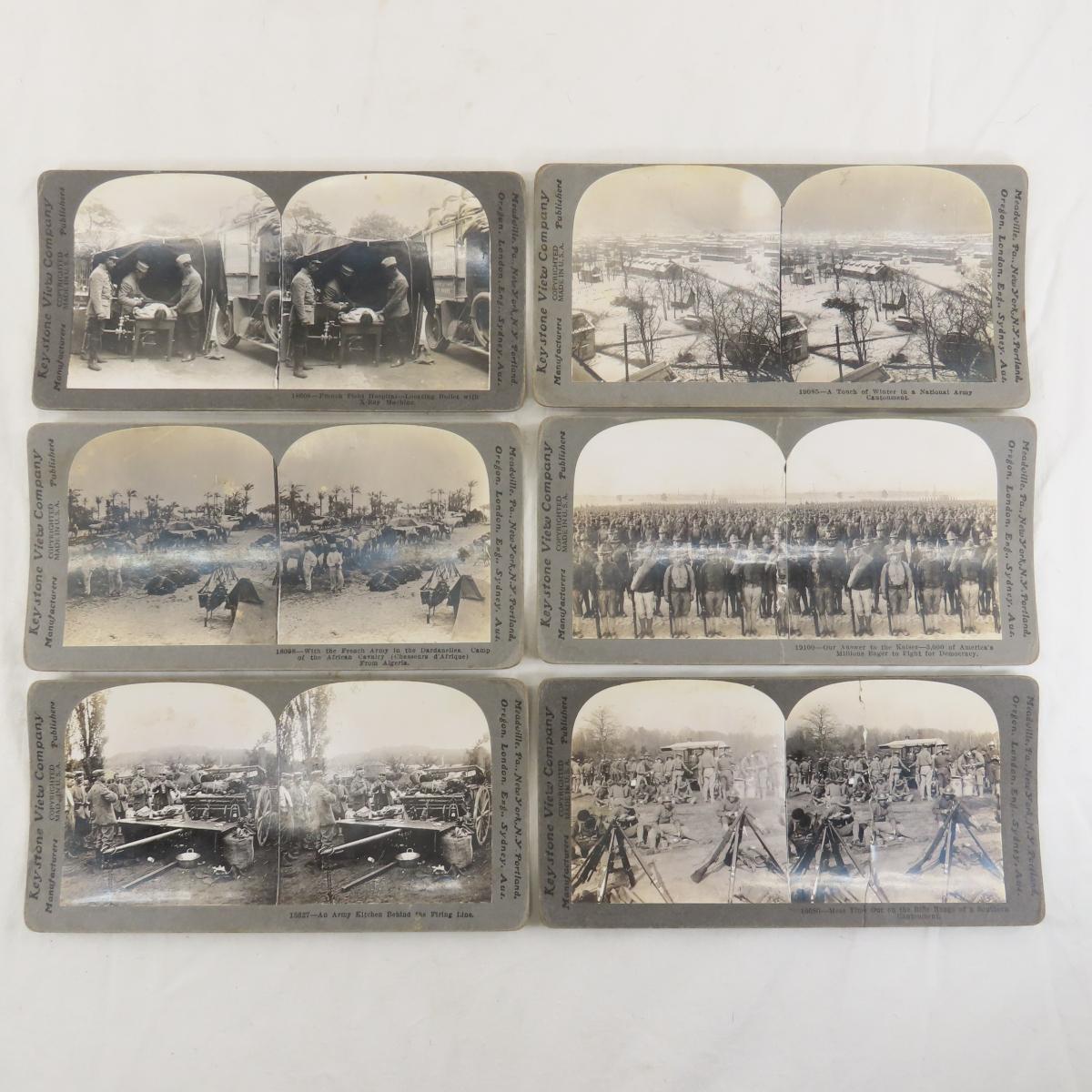 83 Keystone View Military Stereoscope Cards