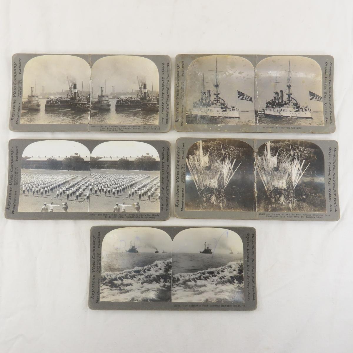 83 Keystone View Military Stereoscope Cards