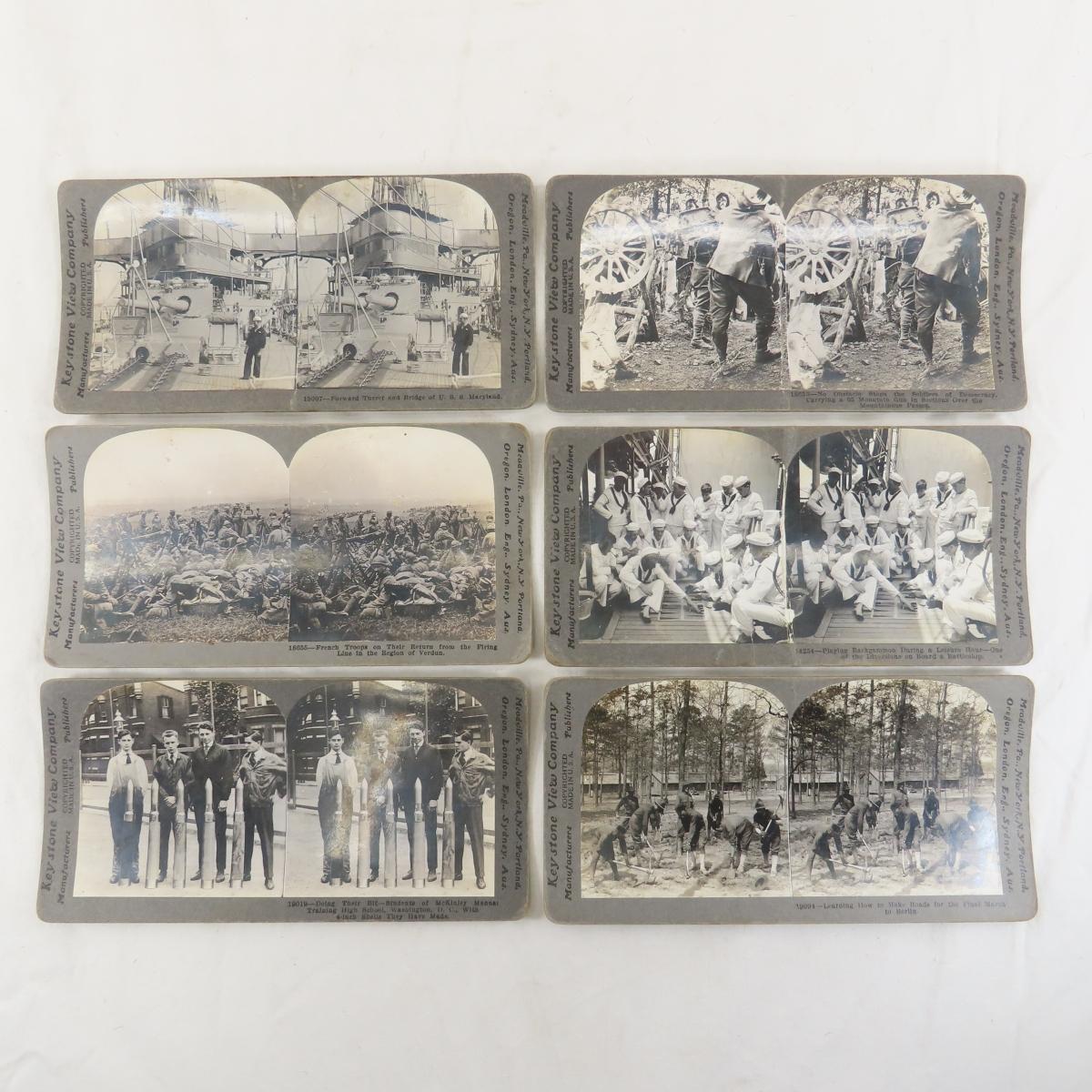 83 Keystone View Military Stereoscope Cards