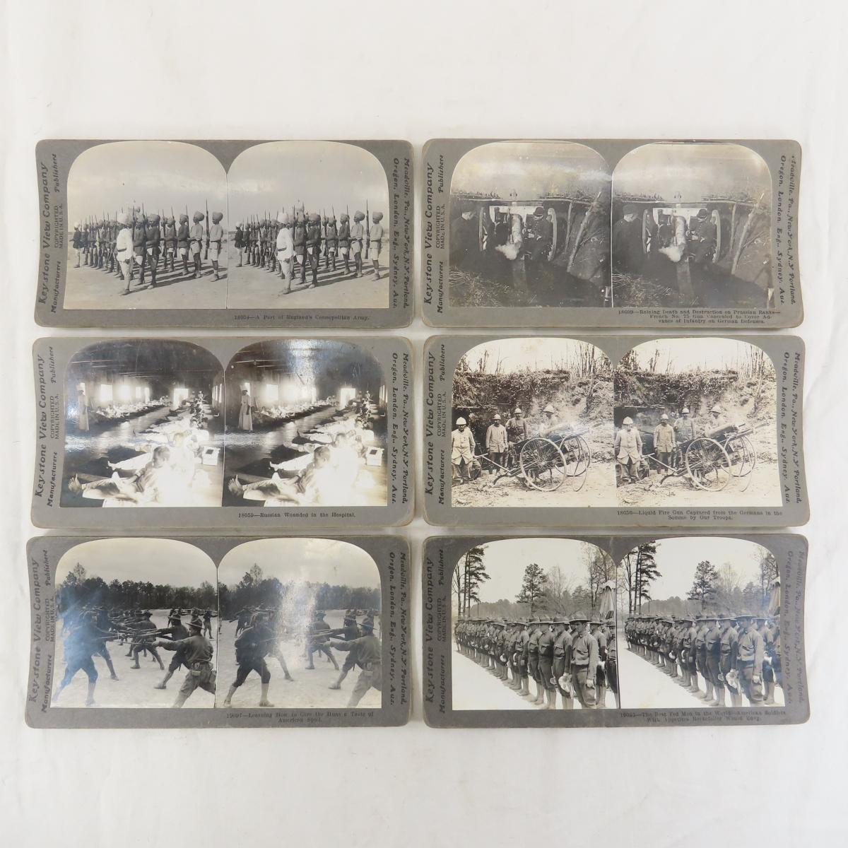 83 Keystone View Military Stereoscope Cards