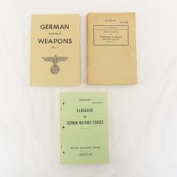 3 German Military Handbook & Tech Manuals