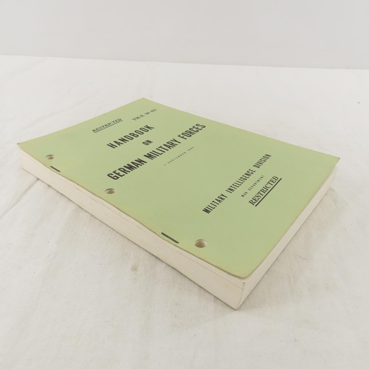 3 German Military Handbook & Tech Manuals