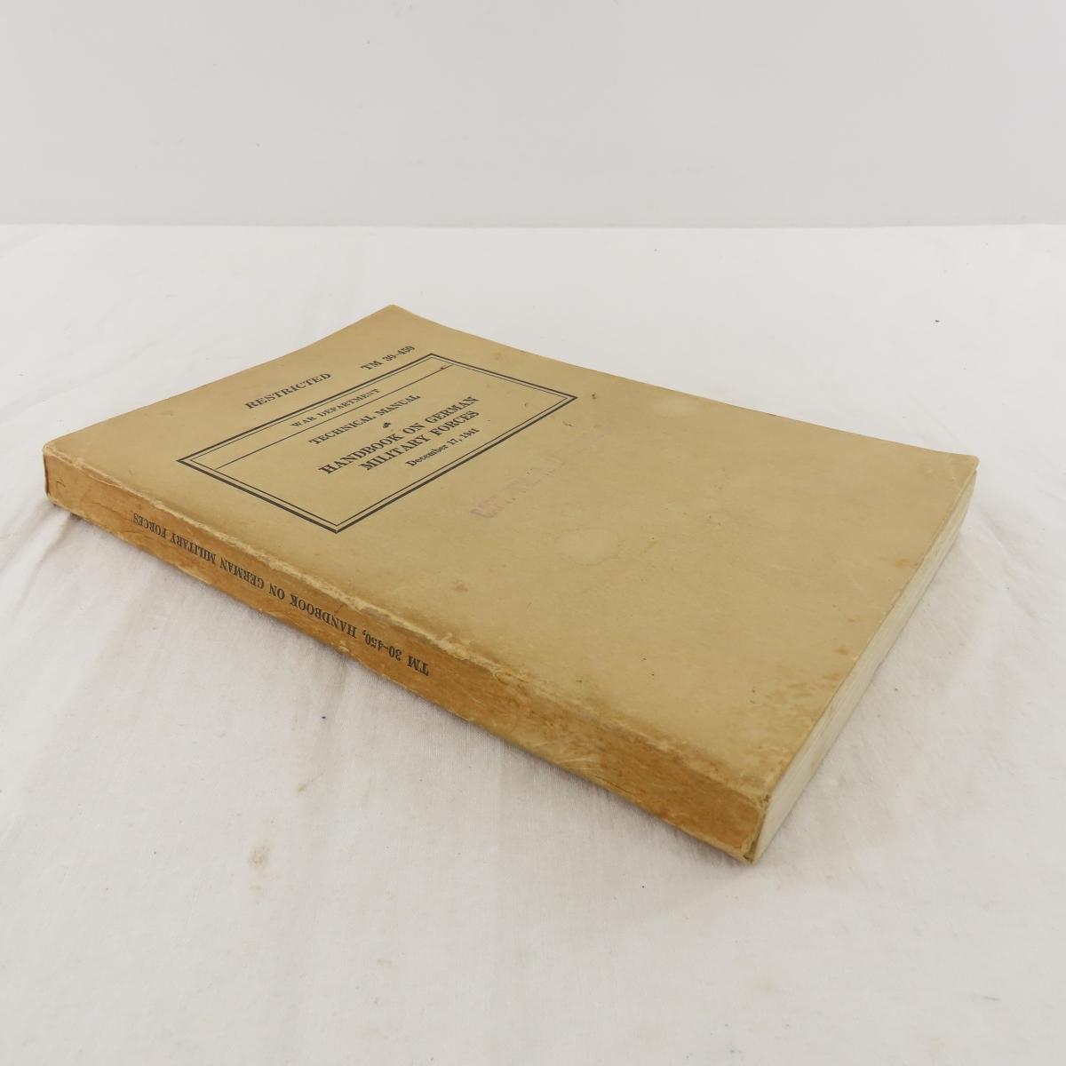 3 German Military Handbook & Tech Manuals