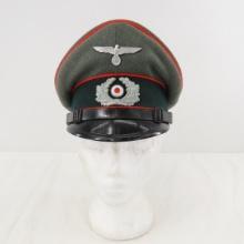 WWII German Wehrmacht's Artillery Visor Hat