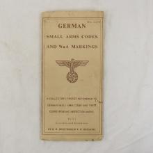 German Small Arms Codes & WaA Marks Booklet