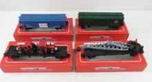 4 American Flyer S Gauge Train Cars in Boxes