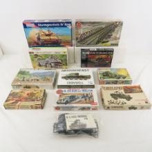 11 Military Tanks & Vehicle Model Kits & More