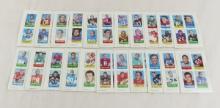 22 1969 Topps Football 4 in 1 stamps