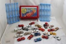 24 Diecast Mini Cars Case with 25 Cars
