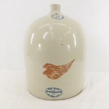 5 Gal Red Wing Union Stoneware Jug- large wing