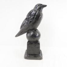 20" Concrete Raven Garden Statue