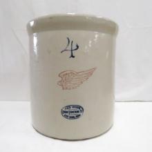 4 Gallon Red Wing Union Stoneware Crock