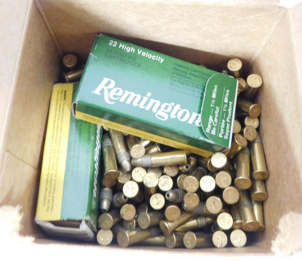 Lot #75E - Approximately 180 rounds of Remington .22 long