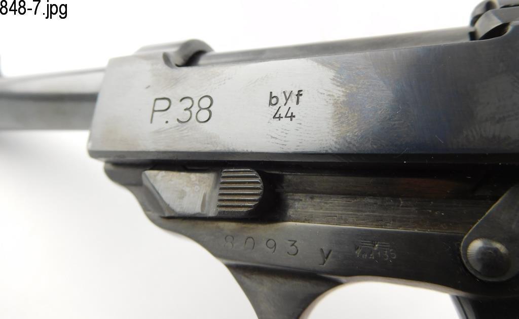 Lot #848 - Carl Walther P38 Byf 44 SA Pistol