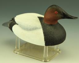 Lot 3305 - Habbart Dean “The Fat Duck Collection” miniature Canvasback Drake resin decoy