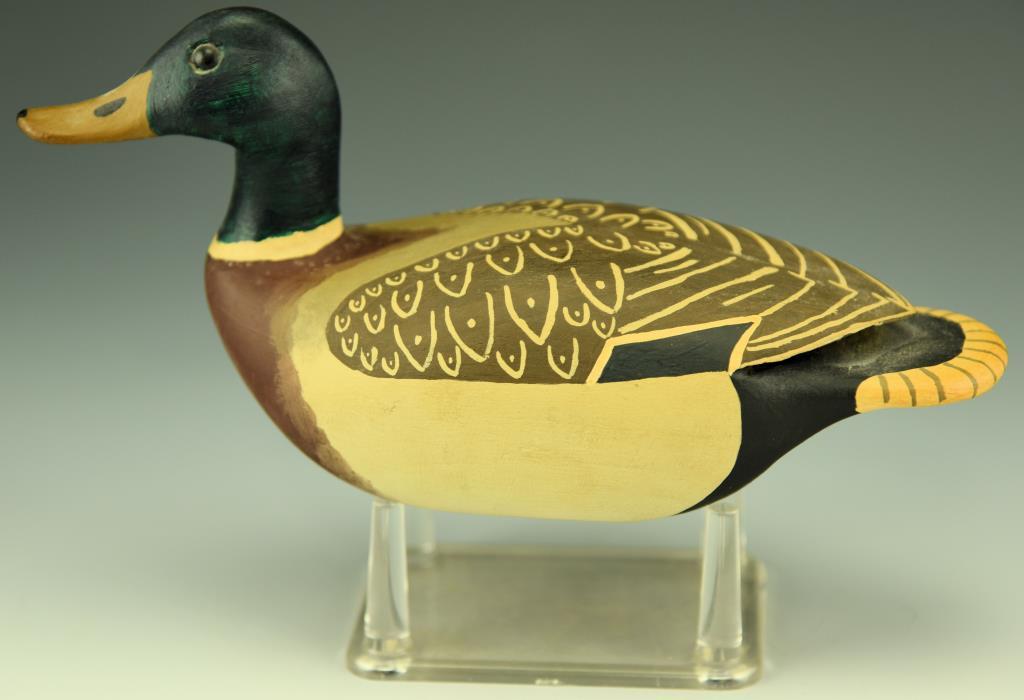 Lot 3308 - Pair of Roland Elliott, Wachapreague, VA 1/3 size Mallards Hen and Drake signed and