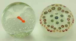 Lot 1245a - (5) Gentile WV Glass paperweights: all signed
