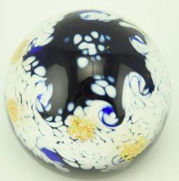 Lot 1247a - (4) Caithness signed art glass paperweights: one titled Starry Nights, and three