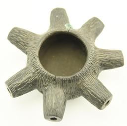 Lot 1413 - JayDee signed art pottery Peruvian idol wall pocket along with a piece pipe signed