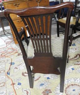 Lot 1581 - Antique Late 18thC Chippendale style commode chair (38” in height, 26 ¼” in width, 20"