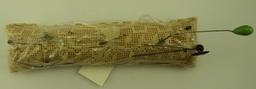 Lot 1644 - Stick pin lot consisting of an Art Deco style 14k gold example with a blue stone, a