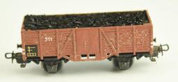 Lot #17 - (8) Vintage Marklin train cars: Model 310 Baggage Car, (4) Boxcars, model 321 G Stake