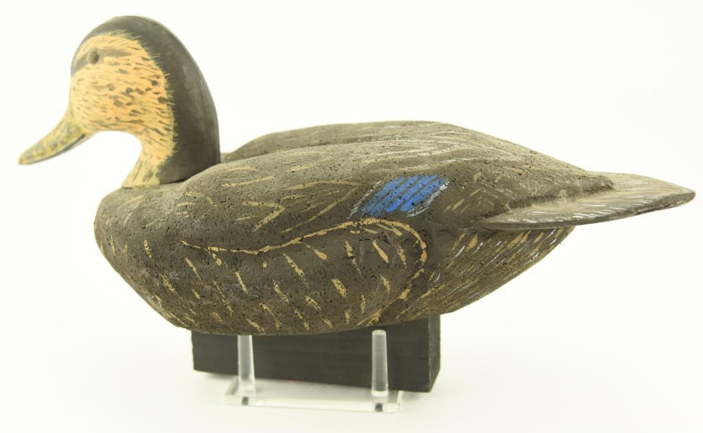 Lot # 4569 - Dave Morgan, Milford, DE Carved cork body black duck