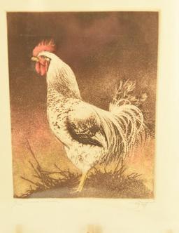 Lot # 4203 - (3) Etchings of animals by Sandy Scott to include “Thoroughbred Tack”, “Dominique
