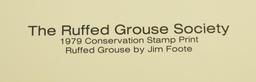 Lot # 4237 - Limited edition Ruffed Grouse Society Conservation Stamp prints to include (4) 1979