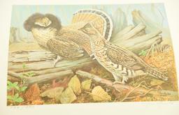 Lot # 4237 - Limited edition Ruffed Grouse Society Conservation Stamp prints to include (4) 1979